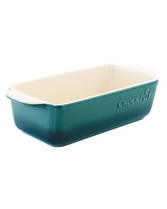 Crock Pot Artisan 1.25 Quart Rectangular Stoneware Bake Pan in Gradient Teal