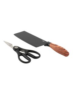 Oster Gunderson 2 Piece Black Stainless Steel Cutlery Set
