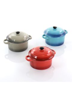 Crock Pot Pembury 3 Piece 9.6 Ounce Stoneware Assorted Casserole Dish Set