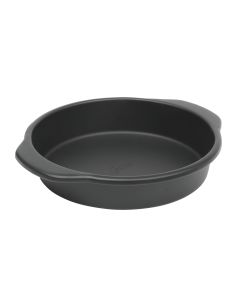 Oster Teston Platinum Collection 9 Inch Nonstick Carbon Steel Cake Pan in Matte Black