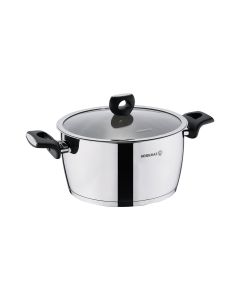 Korkmaz Nora 2 Piece 2 Liter Stainless Steel Casserole with Lid in Silver