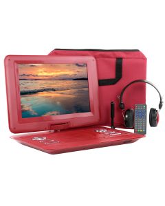 Trexonic 13.3 Inch Portable TV+DVD Player with Color TFT LED Screen and USB/HD/AV Inputs